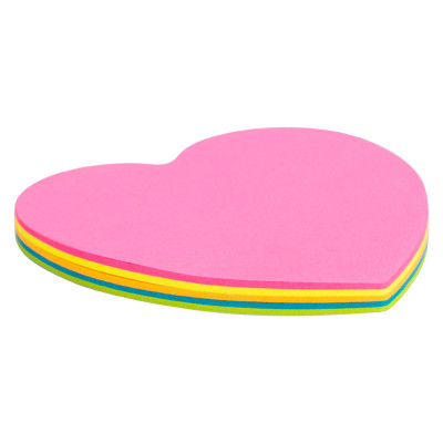 Бумага для заметок Axent с клейким слоем сердце 70х70мм, 50 листов (2443-01-A) Винница - изображение 2