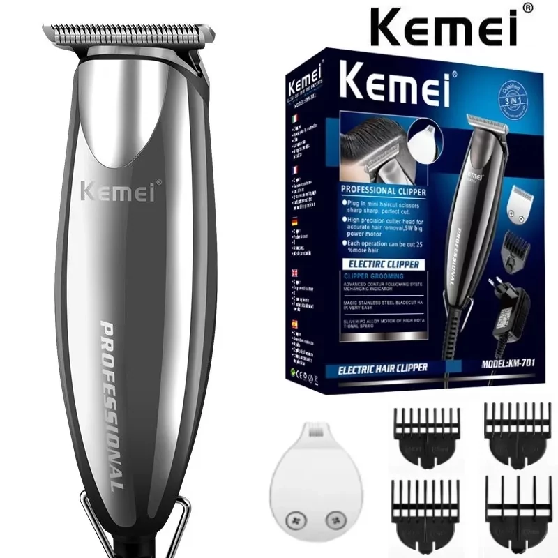 Профессиональная машинка-триммер для стрижки Kemei Km-701 (7 насадок) Винница - изображение 6