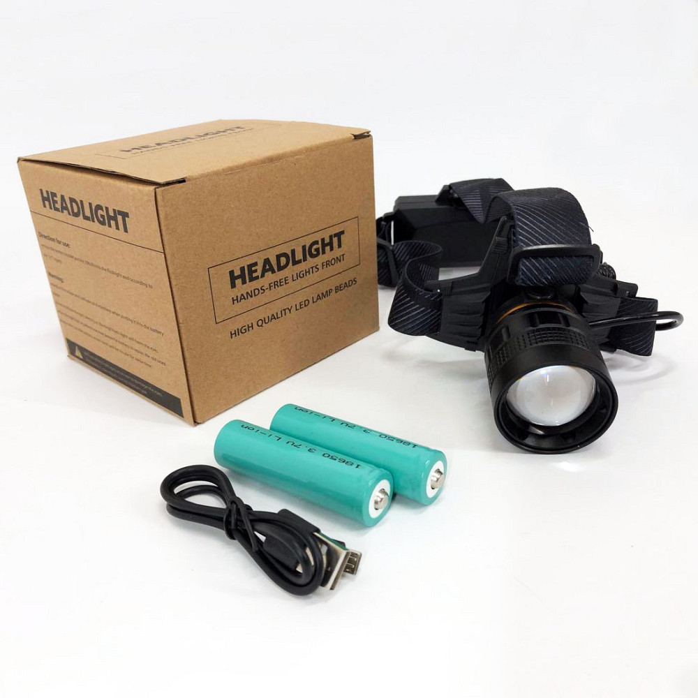 Фонарь на голову для бега Bailong BL-8076-2-GT100, Головной фонарь аккумуляторный светодиодный мощный WJ-31 Львов - изображение 4