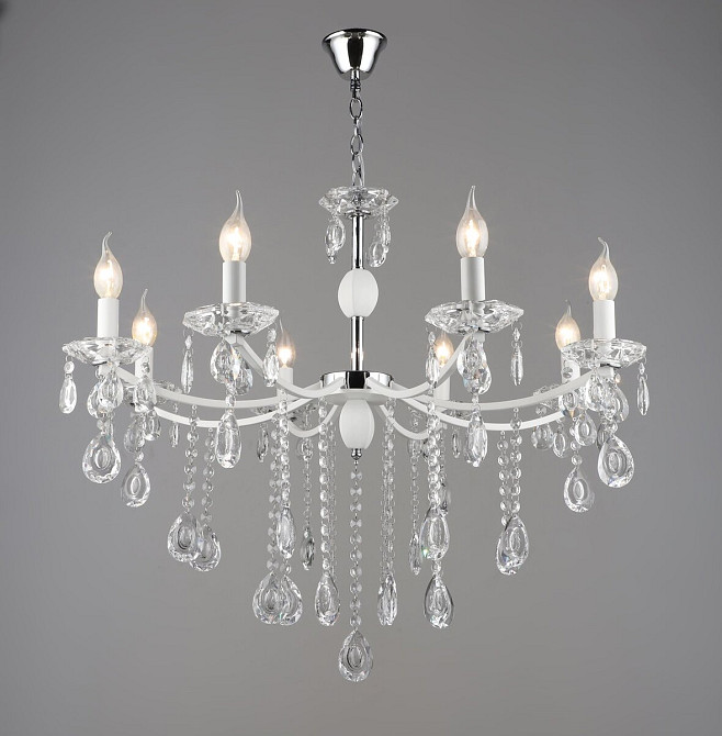 VALESO Люстра класична A4461/8 білий+хром Киев - изображение 1