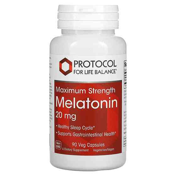 Мелатонін Protocol for Life Balance Melatonin 20 мг 90 капс Київ