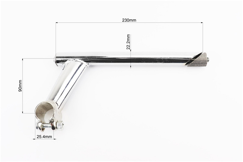 Винос керма ХВЗ 22,2 х25, 4х230мм, хром Київ - фото 2