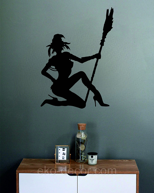 Декоративное настенное Панно «Девушка с метлой», Декор на стену Киев - изображение 10