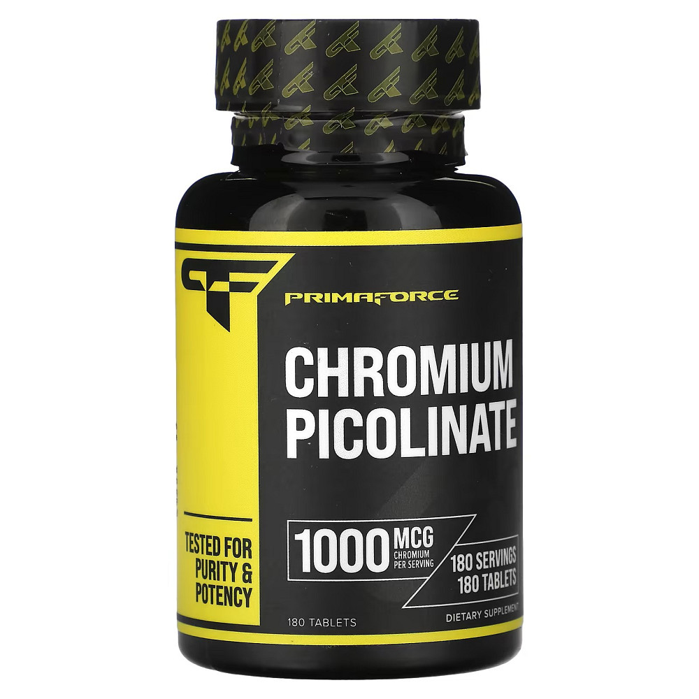 Хром пиколинат Primaforce Chromium Picolinate, 1,000 mcg, 180 Tablets Луцк - изображение 1