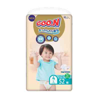 Подгузники GOO.N Premium Soft 9-14 кг Размер 4 L На липучках 52 шт (F1010101-155) Винница