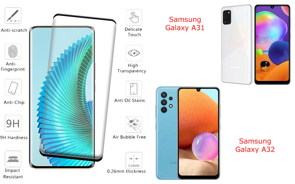 Захисне скло HyperGlass Pro для Samsung Galaxy A31, Galaxy A32 – максимальна чутливість та захист Київ - фото 2
