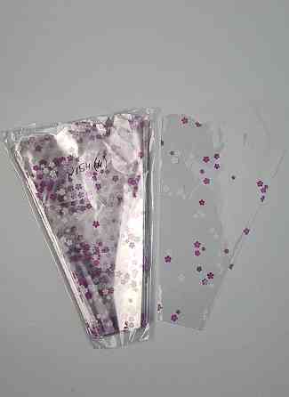 Упаковка конус под цветы h30/ 6низ/20верх белый (100 шт) 154 (4) (100 шт) Харьков