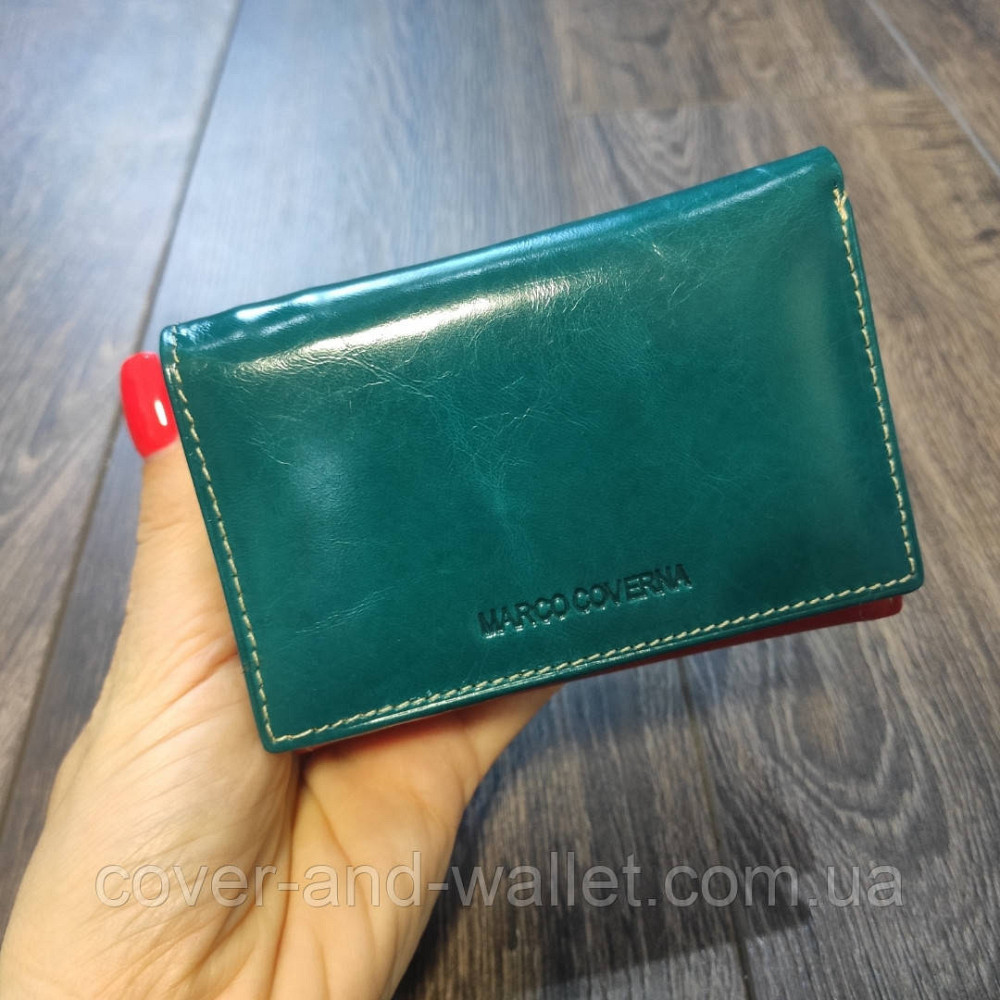 Бірюзовий маленький жіночий гаманець на магнітах Marco Coverna MC 2-2068 Київ - фото 8