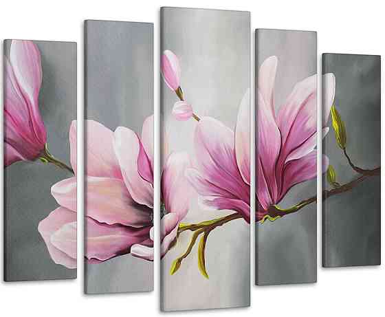 Модульна картина Абстракція Квіти Art-149_5 Київ