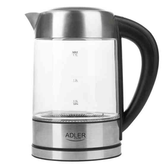 Надежный стеклянный электрочайник с подсветкой, Эргономичный электрический чайник ZC-49 Львов