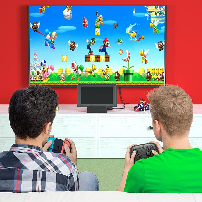 Док-станція SWANPOW для Nintendo Switch/Switch OLED з HDMI, USB 3.0, охолодженням і захистом, чорна  Київ - фото 9