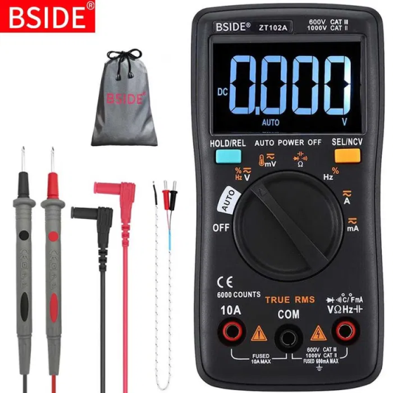 Мультиметр тестер Bside ZT102 A (Чорний) Київ