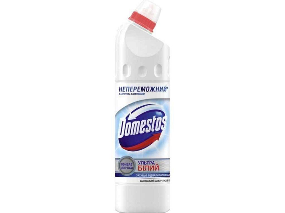 Засіб для чищення унітазу 750мл УЛЬТРА БІЛИЙ ТМ DOMESTOS Київ - фото 1