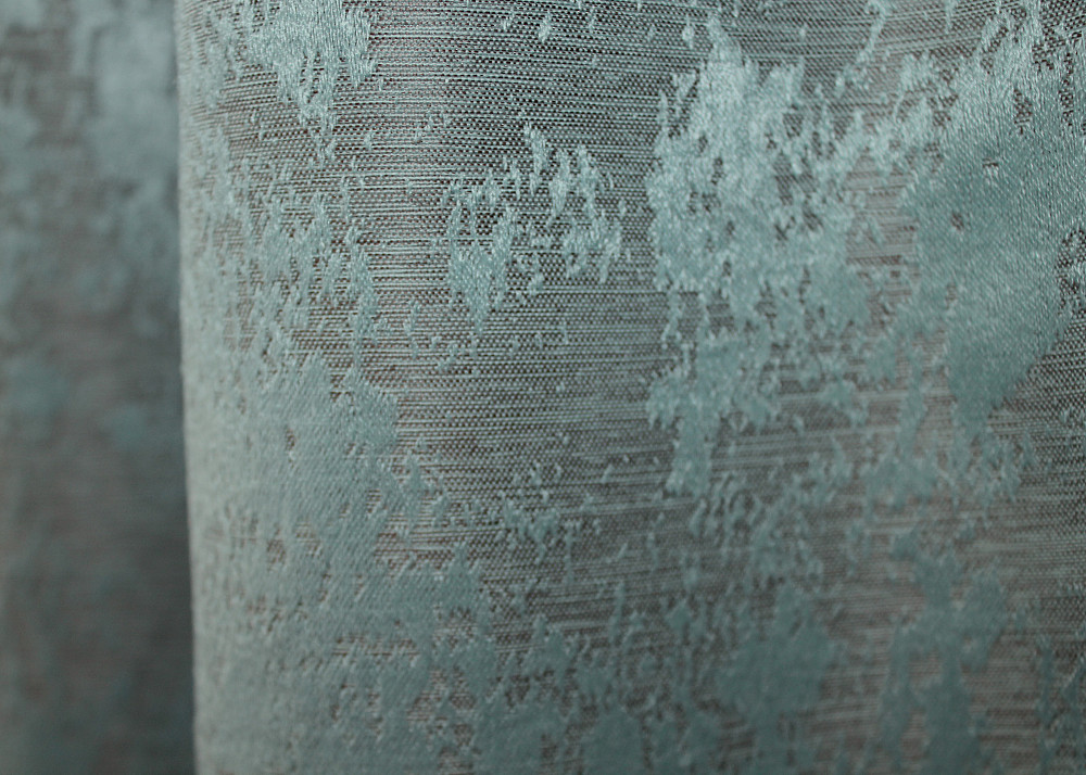 Комплект коротких штор VR-Textil Жакард Sultan XO № 1148ш Жакард Бірюзово-сірий 130х170 см 2 шт (35-0119) Київ - фото 6