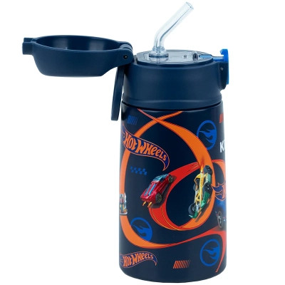 Поильник-непроливайка Kite Hot Wheels термос з трубочкою 400 мл (HW25-1261) Вінниця - фото 2