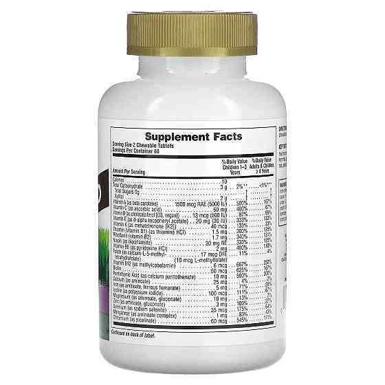 Вітаміни для дітей Nature's Plus Children's Chewable Multi-Vitamin 120 жув таб виноград Київ