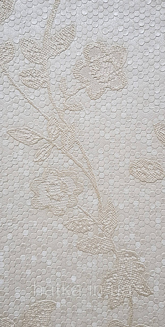 Шпалери вінілові на флізеліні AdaWall Signature1.06х10 квіти гілки листя структурне золотисте пісочні 3д Київ - фото 3