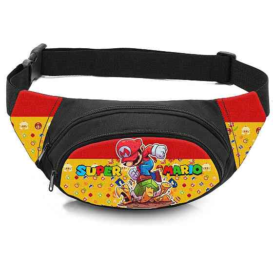 Сумка-бананка дитяча з принтом Super Mario поясна сумка для хлопчика (4552) Київ
