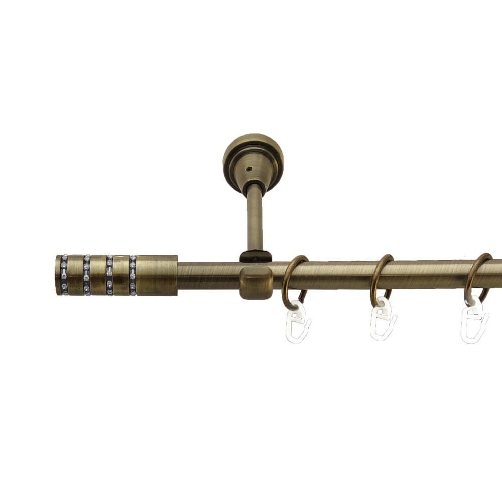 Карниз Orvit Барамелла металевий однорядний відкритий Антик 16 мм 160 см (3327852) Львов - изображение 1