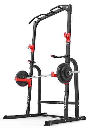 Силова фітнес-станція HS-1014K підлогові турнік і бруси для дому з тримачем для штанги багатофункціональна для всіх типів м'язів Київ