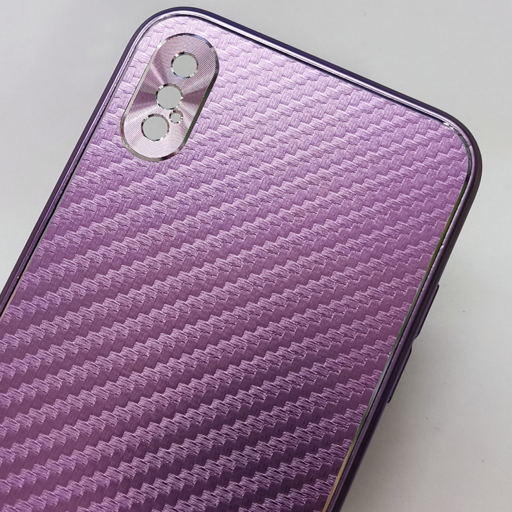 Противоударный чехол Карбон для Iphone X Voilet Киев - изображение 2