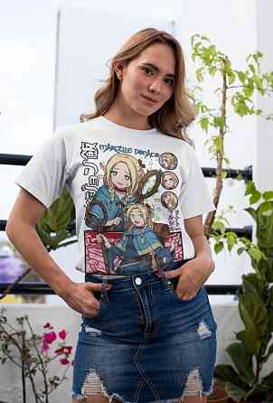 Футболка з аніме принтом Аніме Вінтаге Лаіос Тоуден оверсайз (S/M/L) Чорний AnimeJ0392 Дніпро