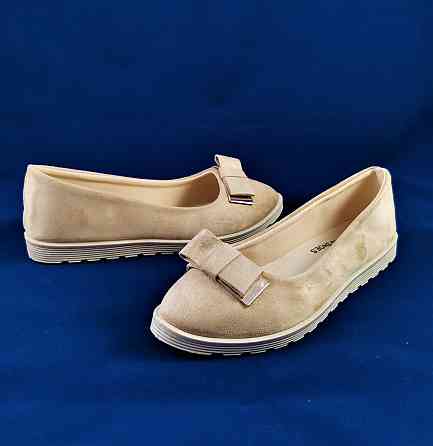 . Жіночі Балетки Бежеві Замшеві Мокасини Туфлі (розміри: 36) — 151 Дніпро