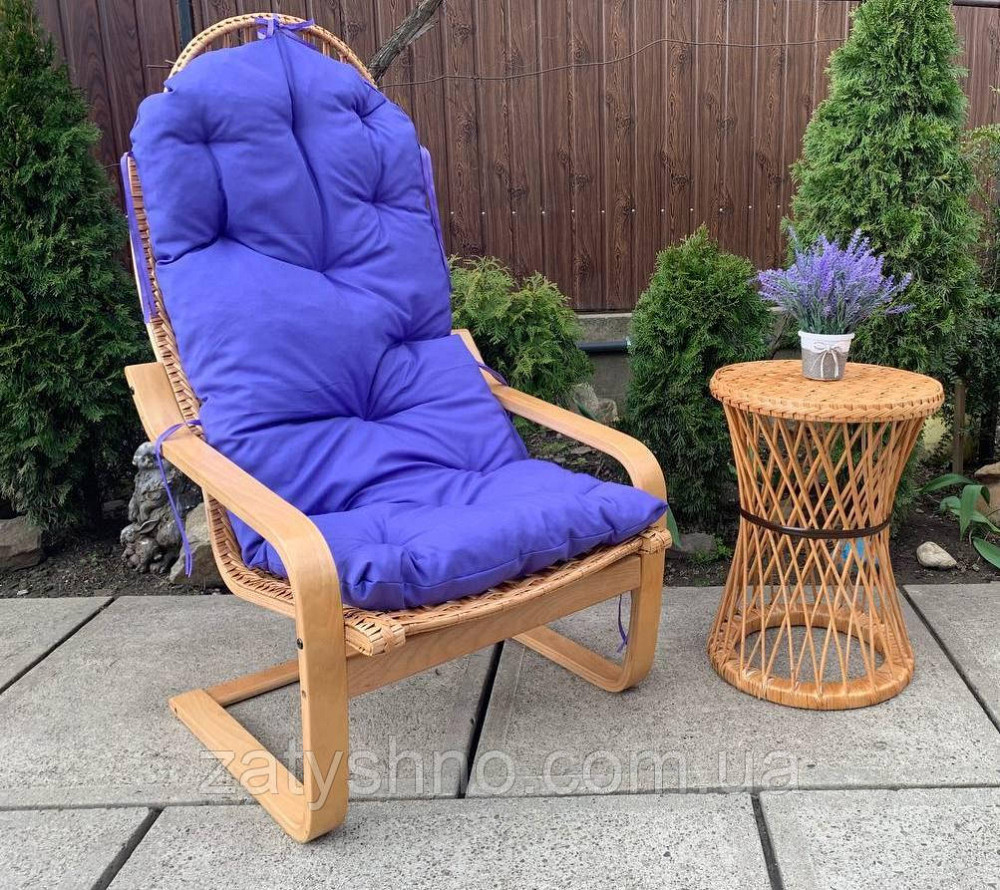 Зручне крісло плетене з журнальним столом Київ - фото 3