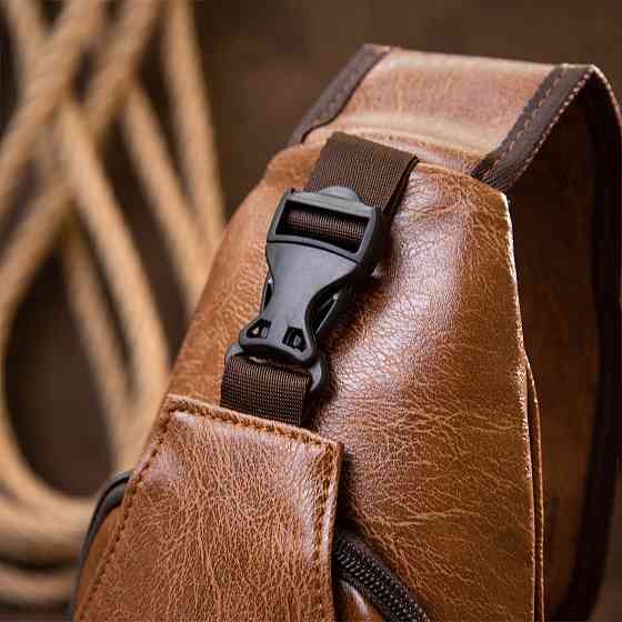 Сумка кросс боди смарт из кожзама Рыжая (Vintage) Киев