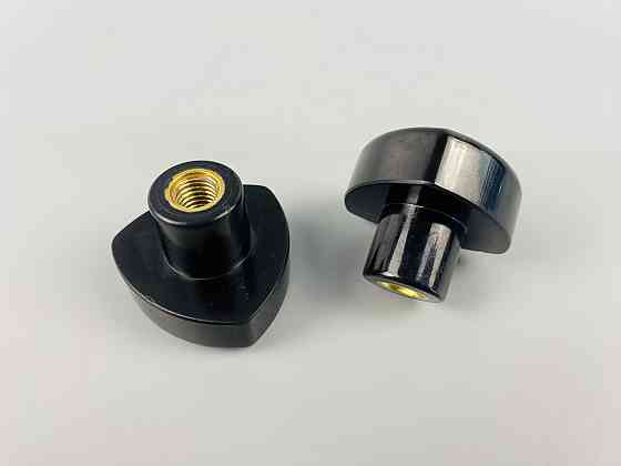 Наконечник важеля універсальний М10, D50 (чорний), латунна втулка різі внутрішня М10 Мукачево