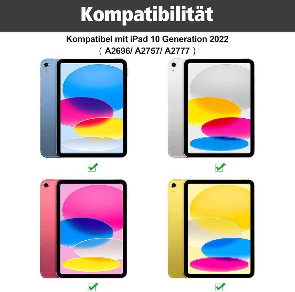 Чохол клавіатура для iPad 10-го покоління (2022) A2696 / A2757 / A2777 з тримачем для олівців Дніпро - фото 3