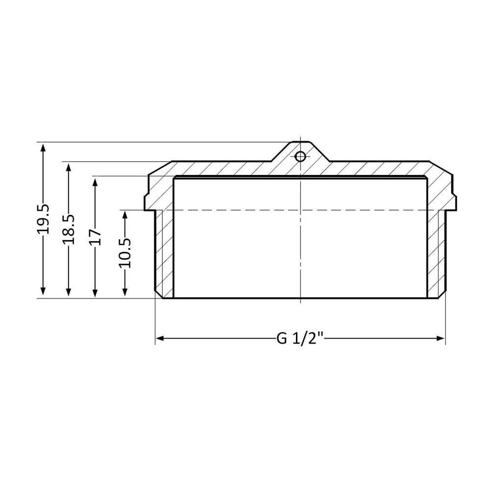 Заглушка Thermo Alliance Standart 1/2