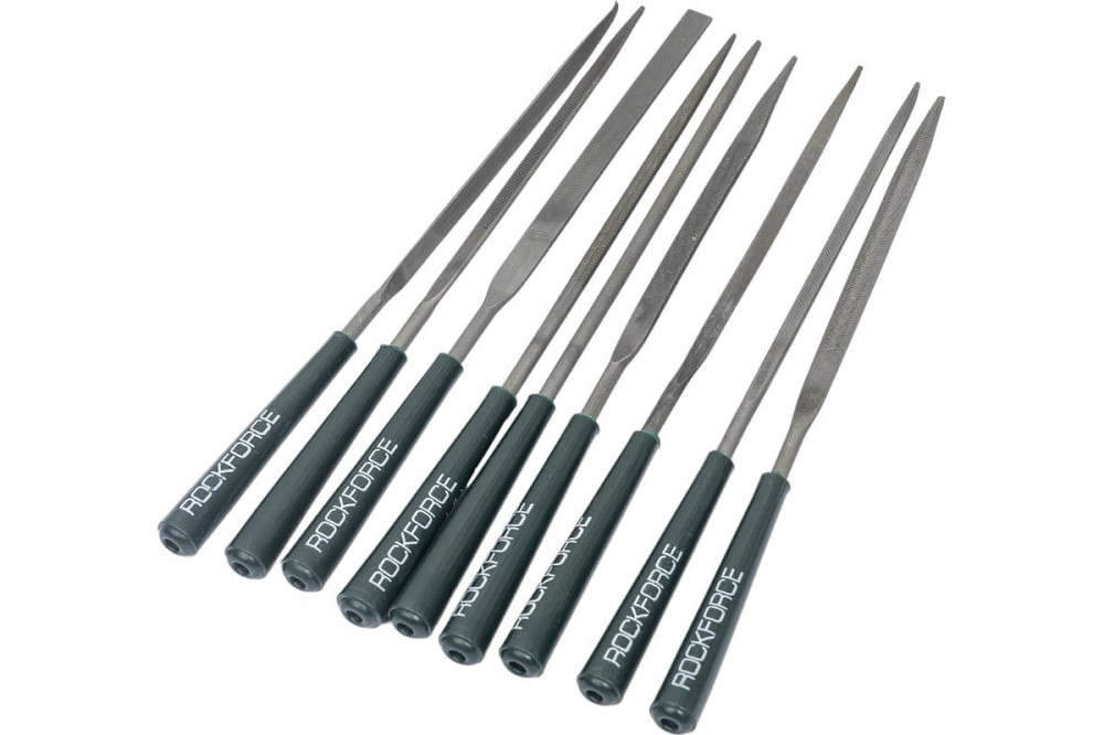 Набір надфілів різнопрофільних 10пр. (L-140мм, Ø3мм) RockForce RF-6163 Одеса - фото 2