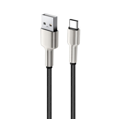 Дата кабель USB 2.0 AM to Lightning 1.0m head metal black ColorWay (CW-CBUL046-BK) Винница - изображение 5