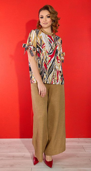 Льняной костюм большого размера (50) Киев - изображение 4