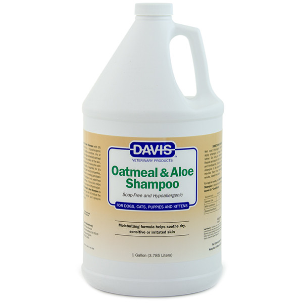Davis Oatmeal & Aloe Shampoo ДЭВИС ОВСЯНАЯ МУКА С АЛОЭ гипоаллергенный шампунь для собак и котов, концентрат Киев - изображение 1