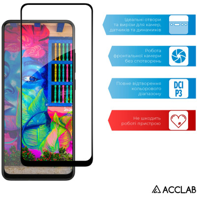 Скло захисне ACCLAB Full Glue Oppo A78Black (1283126582882) Вінниця - фото 5