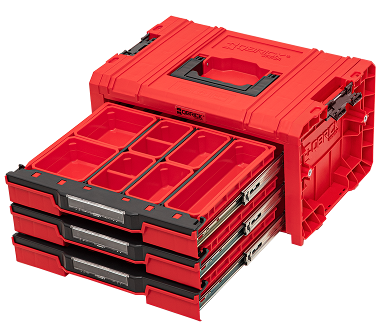 Ящик для инструментов Qbrick System PRO Drawer 3 Toolbox 2.0 Expert RED (5901238257509) Киев - изображение 5