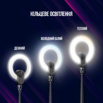 Веб-камера Lorgar Circulus 910 Streaming 5MP 1944 Auto Focus Stereo (LRG-SC910) Винница - изображение 2