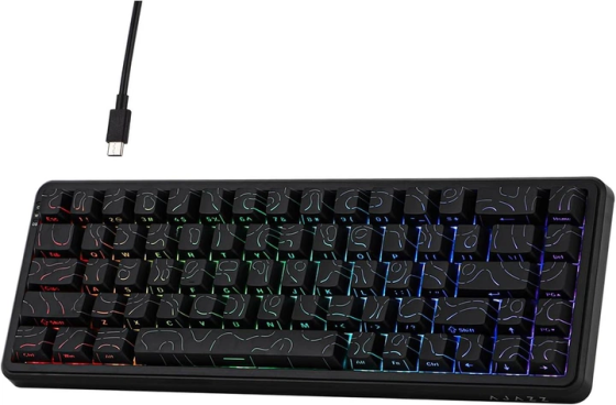 Игровая механическая клавиатура Ajazz AK680 MAX Black: Магнитные свечи, Rapid Trigger, RGB, Hot-Swap, 65% (Б/У, Состояние 10/10) Киев