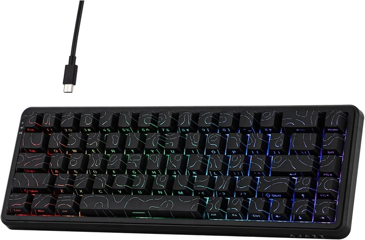 Ігрова механічна клавіатура Ajazz AK680 MAX Black: Магнітні свічі, Rapid Trigger, RGB, Hot-Swap, 65% (Б/В, Стан 10/10) Київ - фото 1