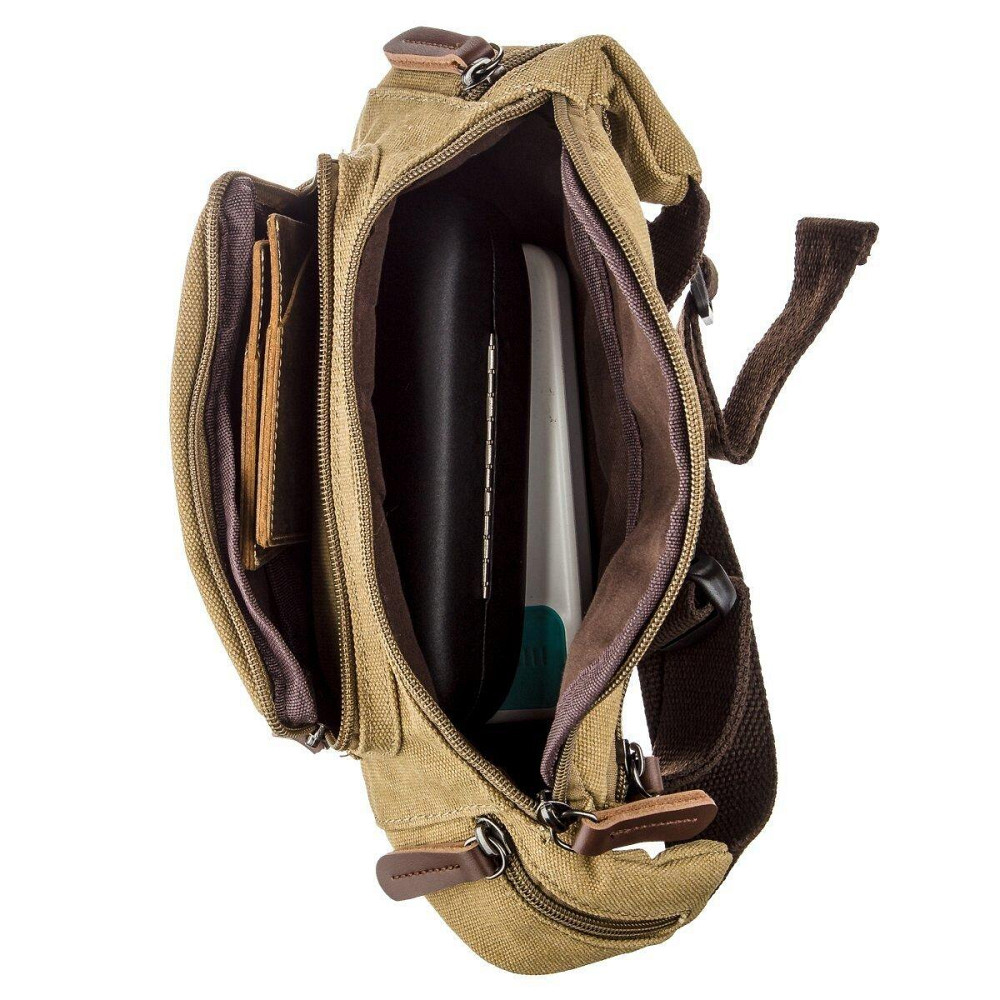 Сумка поясна текстильна Vintage 20175 Хакі Київ - фото 6