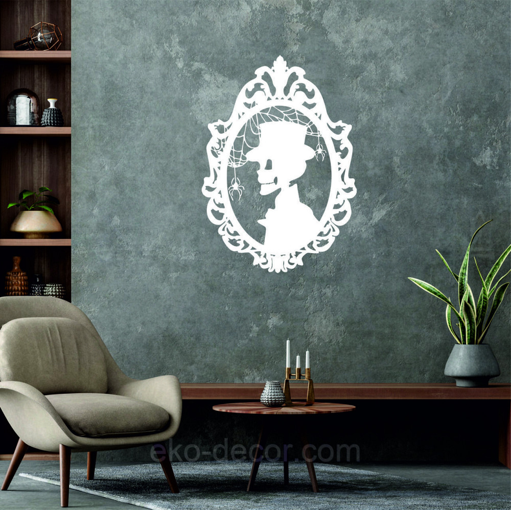 Декоративное настенное Панно «Скелет», Декор на стену 90*63 см, Белый Киев - изображение 7