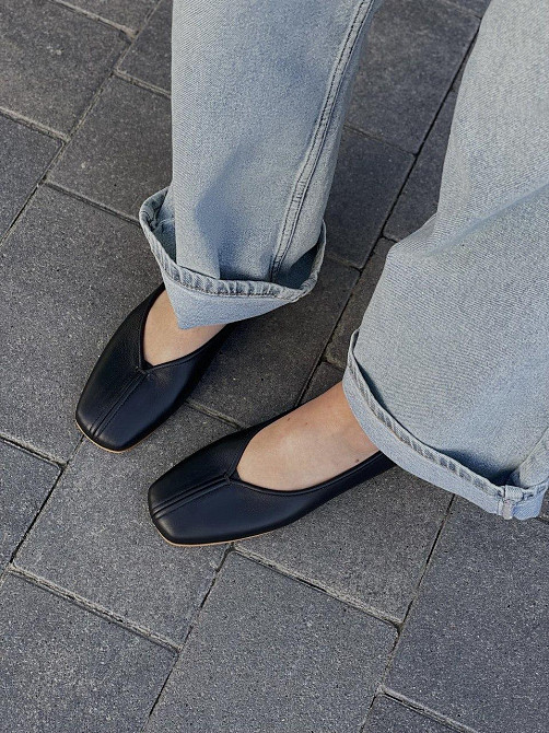 Zemira Балетки жіночі ZEMIRA чорні натуральна шкіра 38р.-25см. 39р.-25.5см. (5437) 39 Коломыя - изображение 1