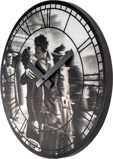 Настінний годинник 3D "Kiss me in Paris" Ø39 см Рівне - фото 2