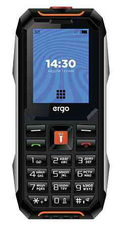 Мобільний телефон ERGO E182 Dual Sim Black orange (7216419) Київ