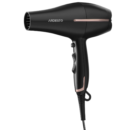 Фен для волосся + дифузор 1850-2200W (2 швидкості/3 темпер.режими) чорний/золотий HD-Y220PRO Ardesto Житомир