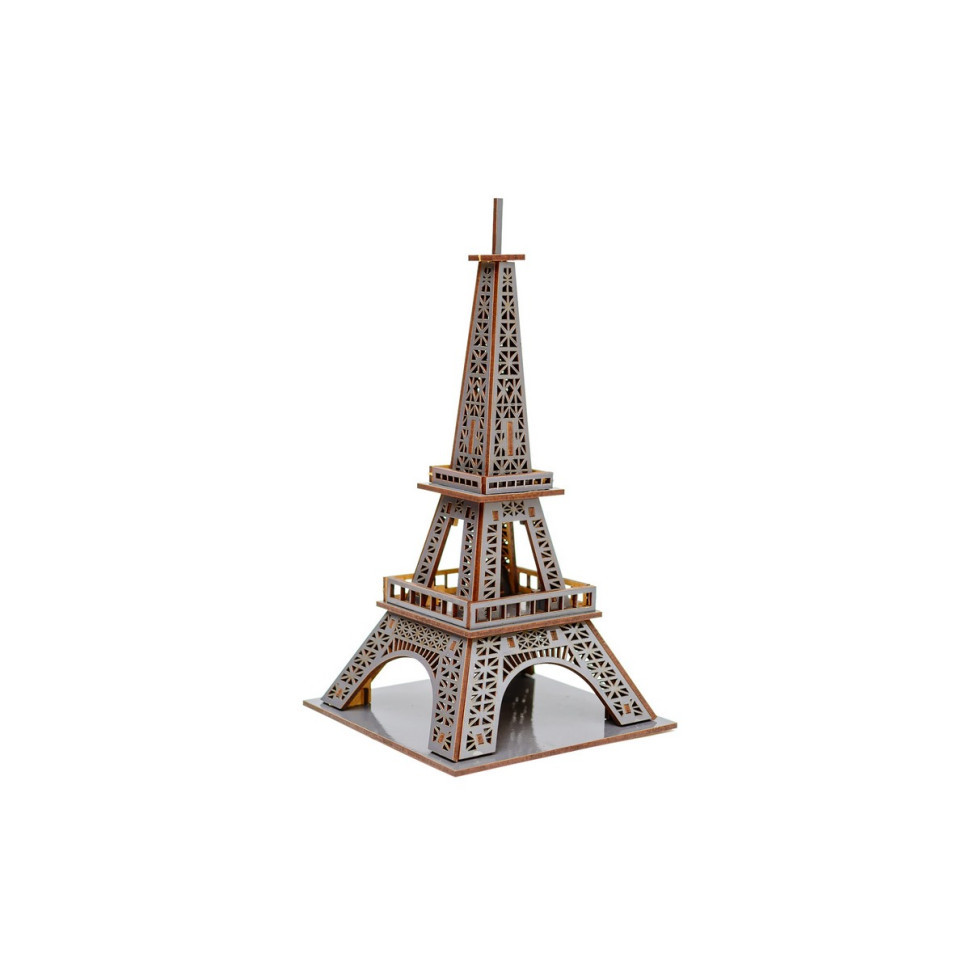 Дерев'яний 3D конструктор "Ейфелева вежа" Puz-00925, 58 деталей Вінниця - фото 2