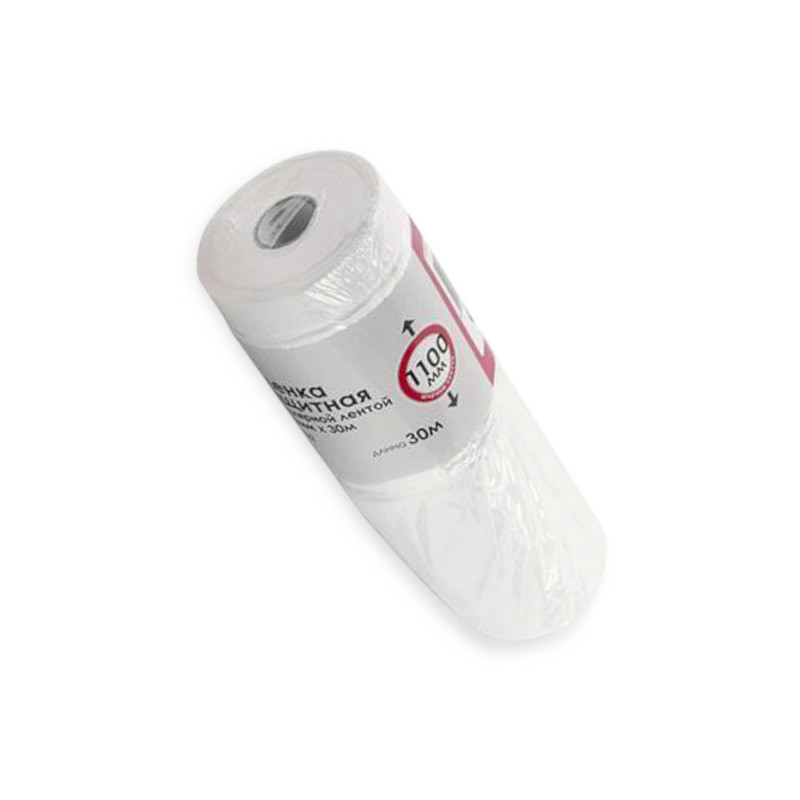 Пленка малярная с малярной лентой 1,1м х 30м Мукачево - изображение 3