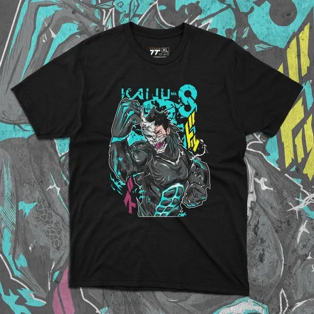 Футболка для підлітка хлопчика з принтом Кайдзю 8 #1 Розмір 160 Anime10946 Дніпро - фото 1